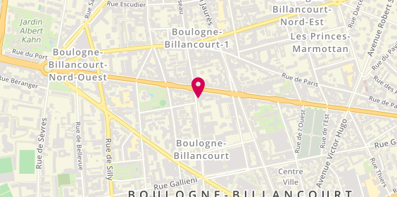 Plan de Cabinet Jourdan, 91 Bis Rue d'Aguesseau, 92100 Boulogne-Billancourt