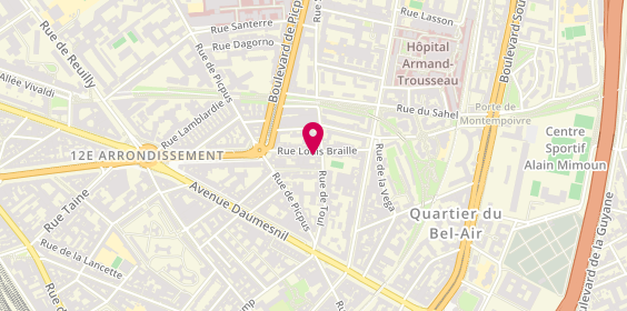 Plan de Kent Conseil Immobilier, 18 Rue Louis Braille, 75012 Paris