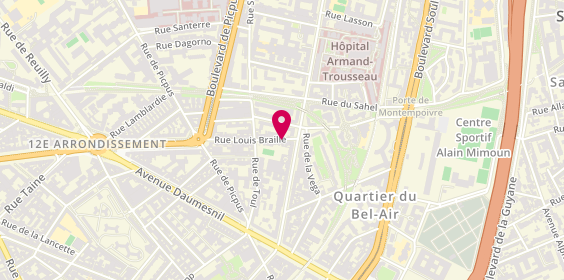 Plan de Erimmo, 34 Rue Louis Braille, 75012 Paris