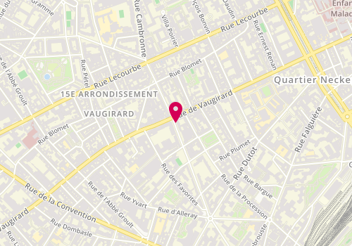 Plan de Lelievre Immobilier, 1 Rue Paul Barruel, 75015 Paris
