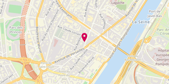 Plan de Auteuil Sud Immobilier, 96 Rue Chardon Lagache, 75016 Paris