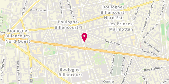 Plan de Domus Immobilier, 51 Boulevard Jean Jaurès, 92100 Boulogne-Billancourt