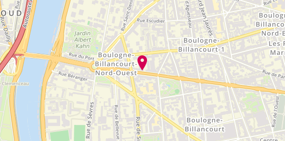 Plan de Agence Reine, 134 Route Reine, 92100 Boulogne-Billancourt