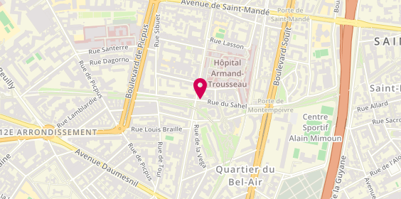 Plan de Sabine REMY IMMOBILIER, 33 Bis Rue du Sahel /
2 Avenue du Docteur Arnold Netter, 75012 Paris