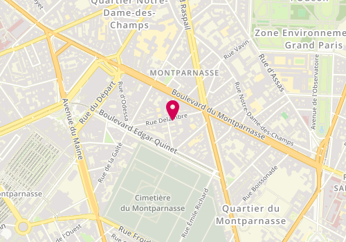 Plan de STI Montparnasse, 17 Rue Delambre, 75014 Paris