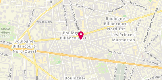 Plan de Agence Maison Rouge, 44 Bis Boulevard Jean Jaurès, 92100 Boulogne-Billancourt