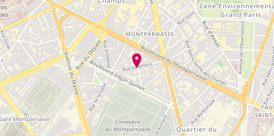 Plan de Karena Immobilier, Sq. Delambre, 75014 Paris