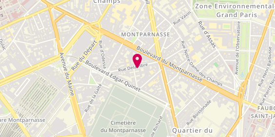 Plan de STI Montparnasse, 17 Rue Delambre, 75014 Paris