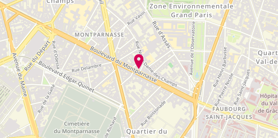 Plan de De Ferla, 129 Boulevard du Montparnasse, 75006 Paris