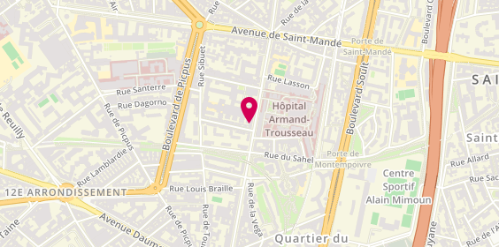 Plan de Abauvie Viager, 11 avenue du Dr Arnold Netter, 75012 Paris
