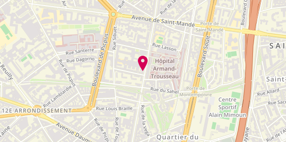 Plan de La Cote Immobilière, 11 avenue du Dr Arnold Netter, 75012 Paris