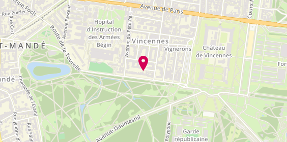 Plan de ACI Conseil, 36 avenue des Minimes, 94300 Vincennes