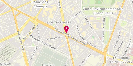 Plan de Agence Assas Immobilier- Vente et estimations, 145 Boulevard Raspail, 75006 Paris