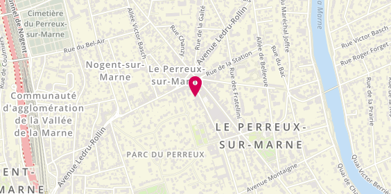 Plan de Immospid le Perreux Vente Location Gestion, 95 avenue Georges Clemenceau, 94170 Le Perreux-sur-Marne