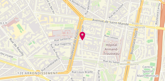 Plan de Berte Immobilier Conseils, 24 Rue Sibuet, 75012 Paris