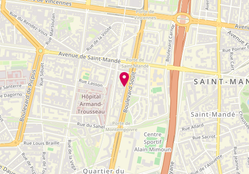 Plan de Pinson Magalie, 99 Boulevard Soult, 75012 Paris