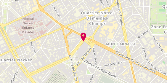 Plan de Puncdium Photo Montparnasse, 3 Rue Arrivée, 75015 Paris