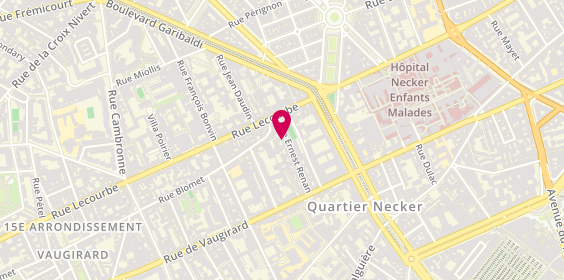 Plan de DEPIERRE immobilier, 8 Rue Ernest Renan, 75015 Paris