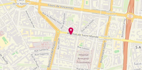 Plan de Arch Promotion Immobilier, 78 avenue de Saint-Mandé, 75012 Paris