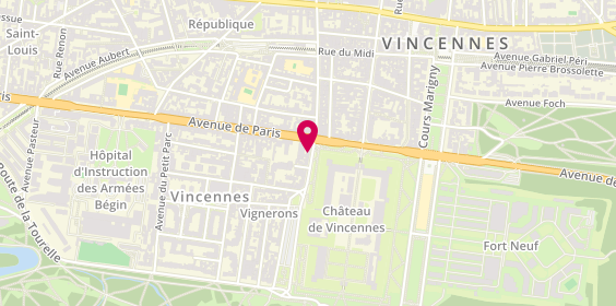 Plan de Agence Brun, 4 avenue du Général de Gaulle, 94300 Vincennes