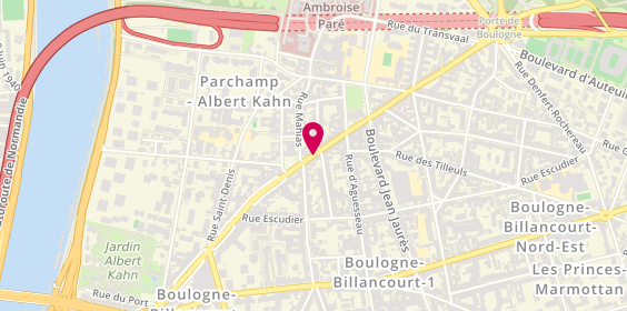 Plan de Rive Ouest Immobilier, 81 avenue Jean Baptiste Clément, 92100 Boulogne-Billancourt