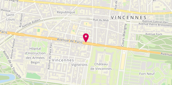 Plan de Immobilier Transactions Finance Conseil, 38 Avenue de Paris, 94300 Vincennes