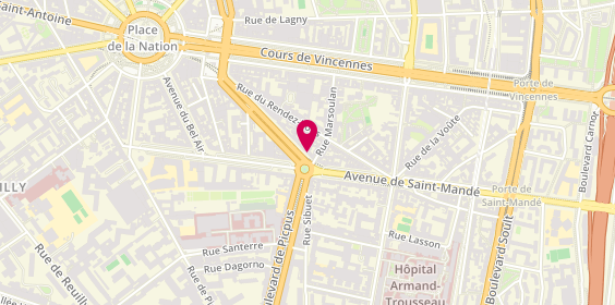 Plan de Immobilière Courteline, 68 Boulevard de Picpus, 75012 Paris