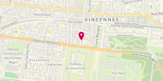 Plan de Asster Immobilier, 6 Avenue du Chateau, 94300 Vincennes