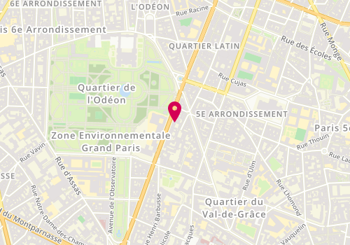 Plan de Naos Immobilier, 81 Boulevard Saint-Michel, 75005 Paris
