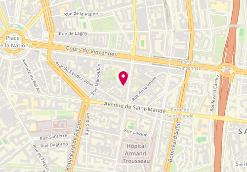 Plan de Stéphane Plaza Immobilier, 69 avenue du Dr Arnold Netter, 75012 Paris