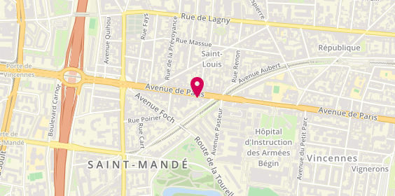 Plan de Saint Mandé Immo, 93 avenue de Paris, 94160 Saint-Mandé