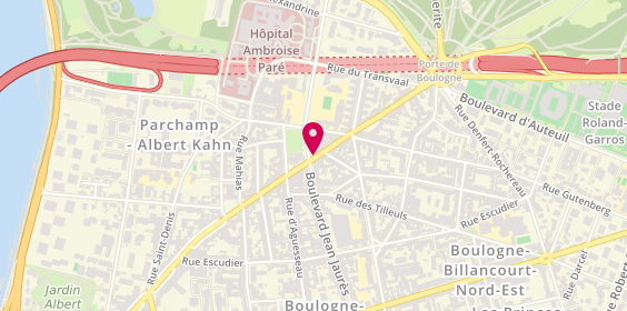 Plan de Barnes, 48 avenue Jean Baptiste Clément, 92100 Boulogne-Billancourt