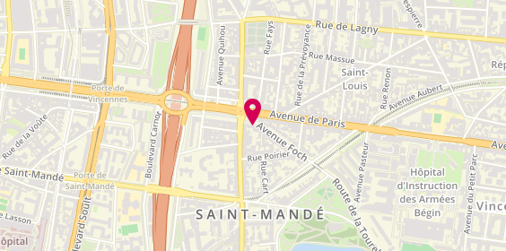 Plan de Moriss Immobilier, 2 place du Général Leclerc, 94160 Saint-Mandé