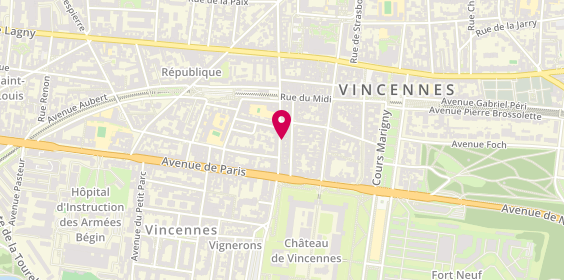 Plan de Vincennes et Vous, 22 Rue de Montreuil, 94300 Vincennes