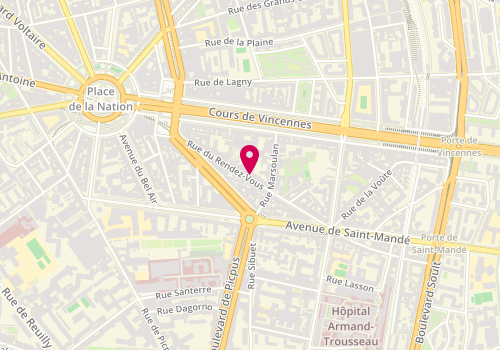 Plan de Sogiva Immobilier, 44 Rue du Rendez-Vous, 75012 Paris