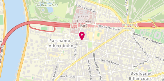 Plan de Aleph Immobilier, 13 Rue du Parchamp, 92100 Boulogne-Billancourt