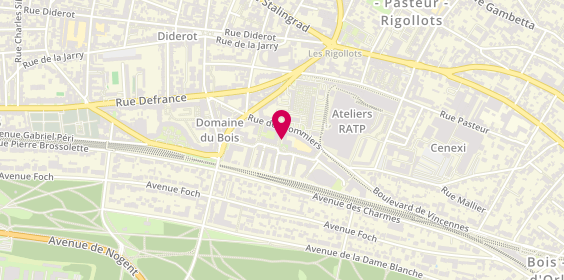 Plan de BAPPEL Jean Baptiste, 2 Rue Alexandre de la Faluere, 94300 Vincennes