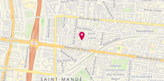 Plan de Cabinet Beghin et compagnie, 45 Rue des Laitières, 94300 Vincennes