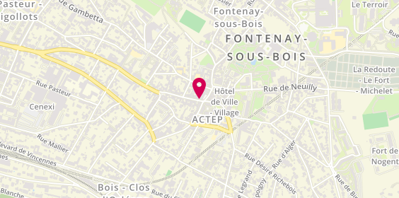 Plan de Cabinet LOUIS-PORCHERET, 4 Rue Mauconseil, 94120 Fontenay-sous-Bois