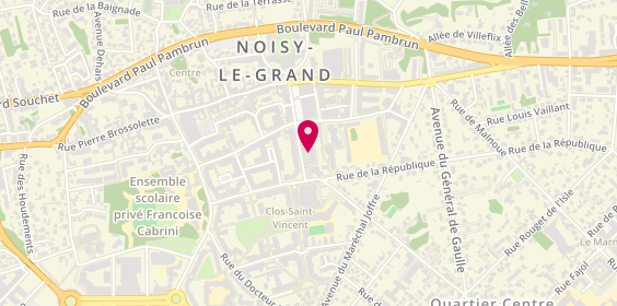 Plan de Agence Nestenn Immobilier Noisy le Grand, 43 avenue Aristide Briand, 93160 Noisy-le-Grand