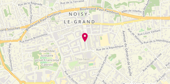 Plan de Agence immobilière Laforêt Noisy-Le-Grand, 30 avenue Aristide Briand, 93160 Noisy-le-Grand