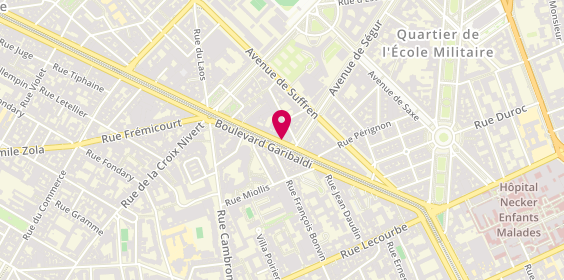 Plan de Chambre Avec Vue, 25 Boulevard Garibaldi, 75015 Paris
