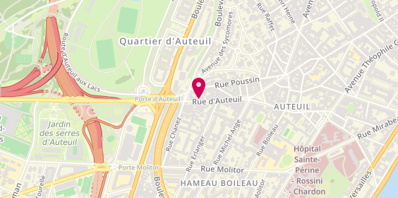 Plan de Agence immobilière Laforêt Auteuil, 72 Rue d'Auteuil, 75016 Paris