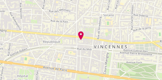 Plan de Groupe Saint Victor Vincennes, 107 Rue de Fontenay, 94300 Vincennes