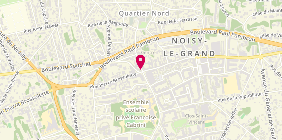 Plan de L'Adresse Coeur de Ville, 1 Rue Pasteur, 93160 Noisy-le-Grand