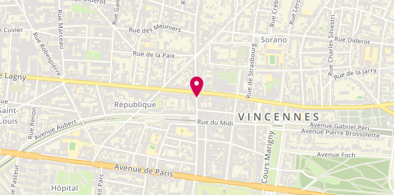 Plan de Cabinet LOUIS-PORCHERET Vincennes, 64 Rue de Montreuil, 94300 Vincennes