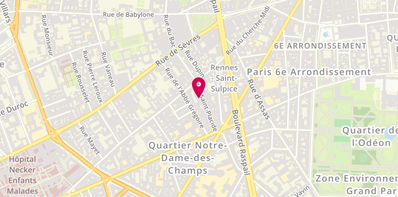 Plan de Quartier Seine Immobilier, 38 Rue Saint-Placide, 75006 Paris