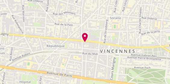 Plan de Agence du Château, 109 Rue de Fontenay, 94300 Vincennes