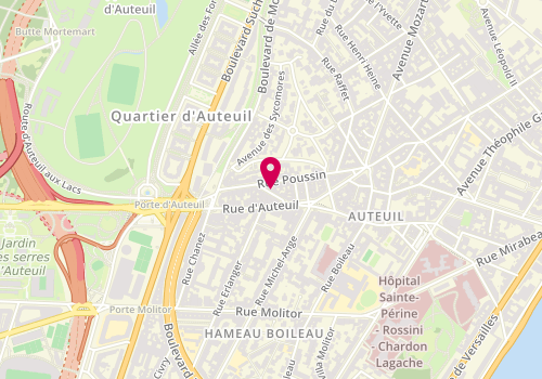 Plan de Immobilière de Vilers, 10 Rue Géricault, 75016 Paris