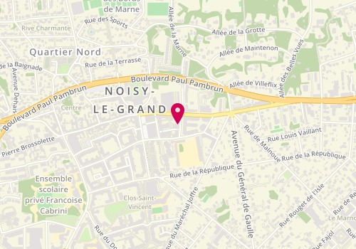 Plan de Citya Noisy le Grand, 1 Mail Gallieni, 93160 Noisy-le-Grand